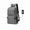 Mochila Doble Bolsillo Delantero - Gris