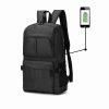 Mochila Doble Bolsillo Delantero - Negro
