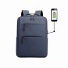 Mochila Doble Cierre Delantero - Azul