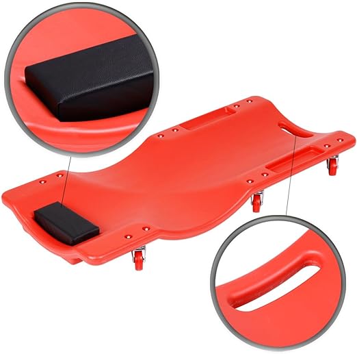 Camilla Para Mecánico Cama Barra C/ Ruedas Taller Automotriz - Imagen 3