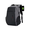 Mochila Con Laterales Usb - Gris
