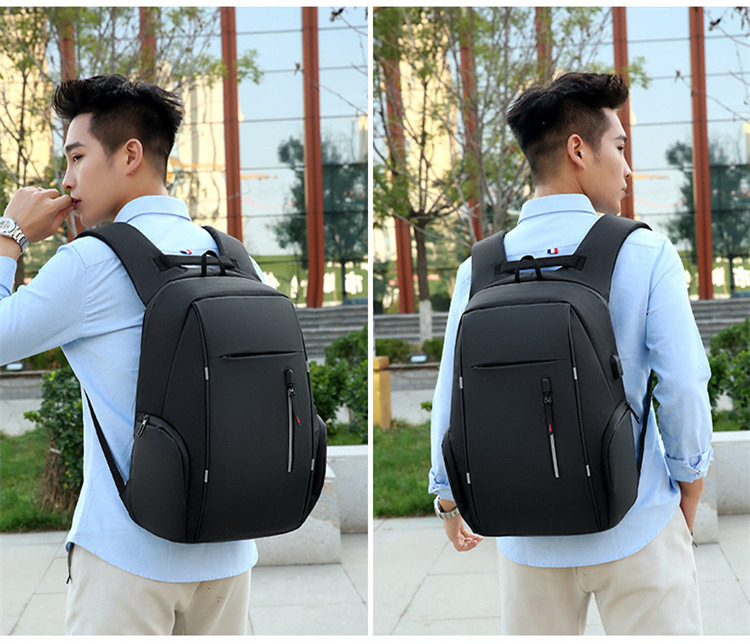 Mochila Con Laterales Usb - Negro - Imagen 4