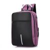 Mochila Antirrobo  Con Clave Impermeable Usb - Morado