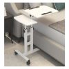 Mesa Para Laptop Regulable Posa Mouse Con Ruedas - Blanco
