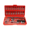 Juego De Dados Cubo Brocas De 1/4 Kit 46 Piezas