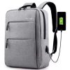 Mochila Doble Cierre Delantero - Gris