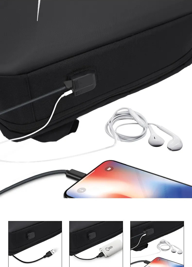 Mochila MER Impermeable USB - Imagen 3