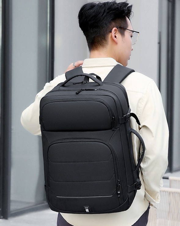 Mochila Impermeable Doble Compartimiento Regulable Usb - Imagen 5