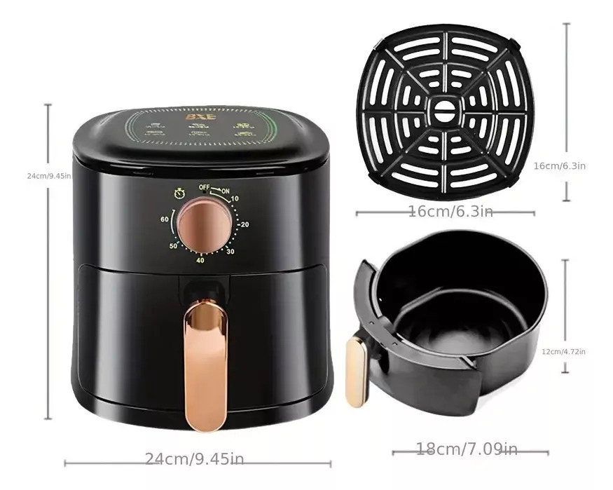 Freidora de Aire 4 Litros Multifuncional Air Fryer - Imagen 2