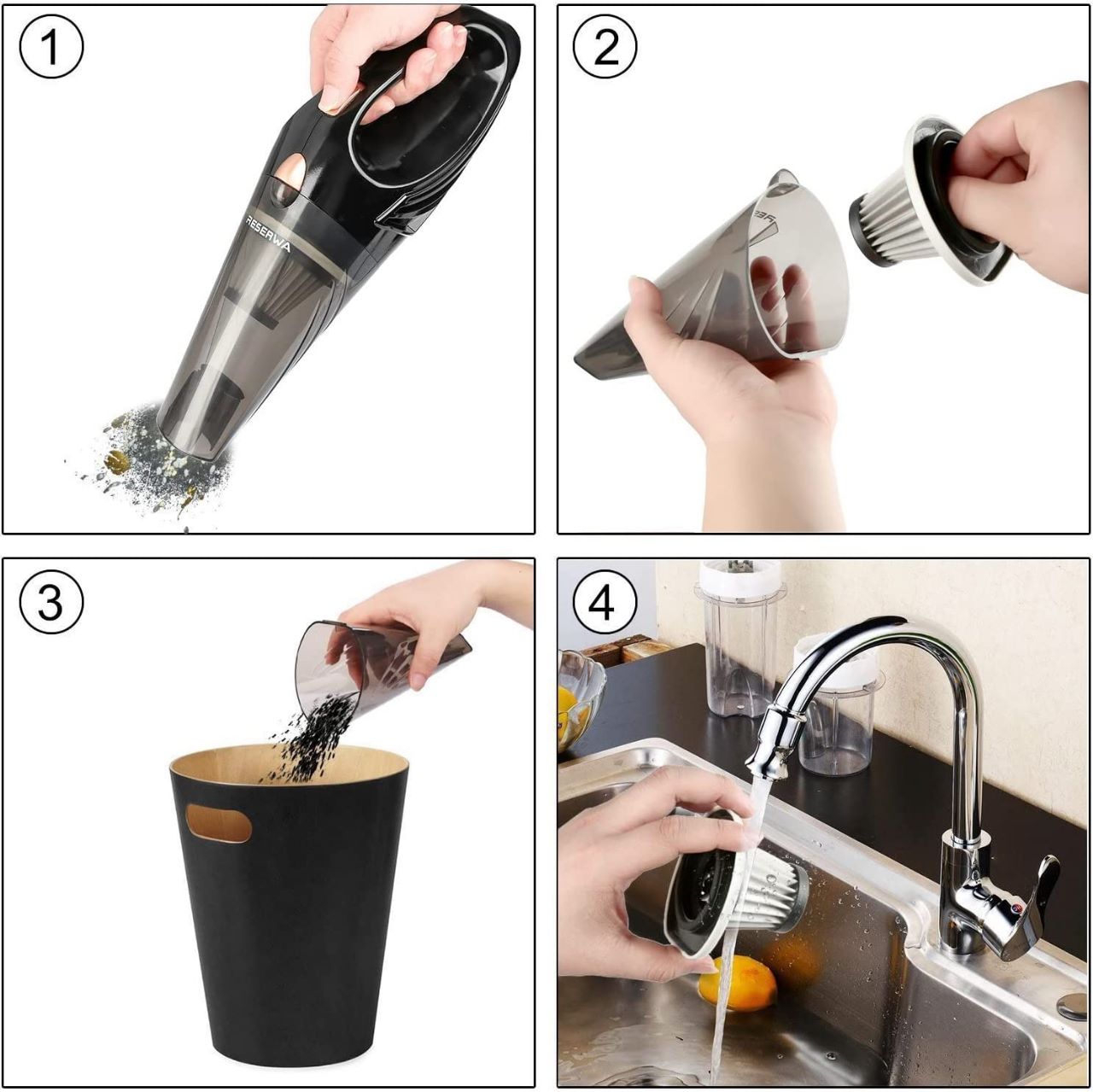 Aspiradora para Auto de Mano de 12V Portatil - Imagen 3