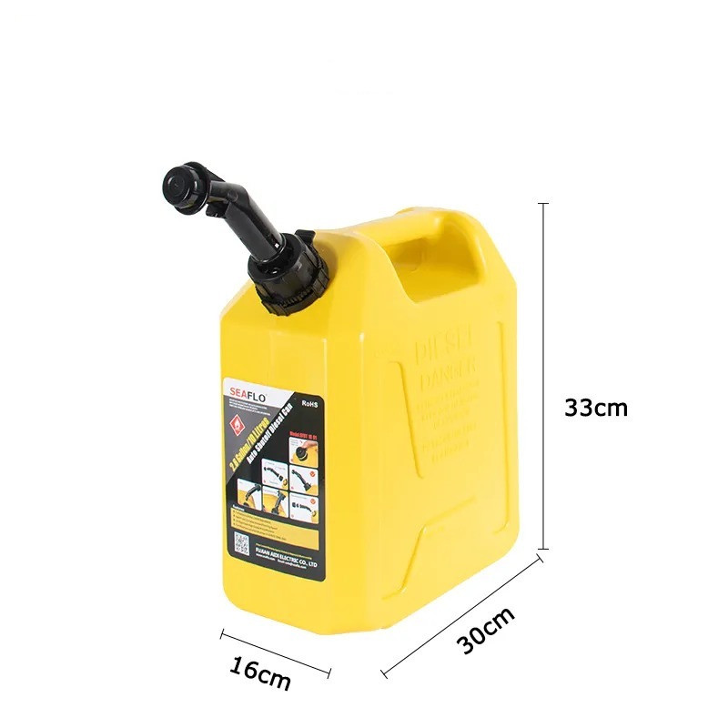 Galonera Tanque de Gasolina 10 Litros - Amarillo - Imagen 4