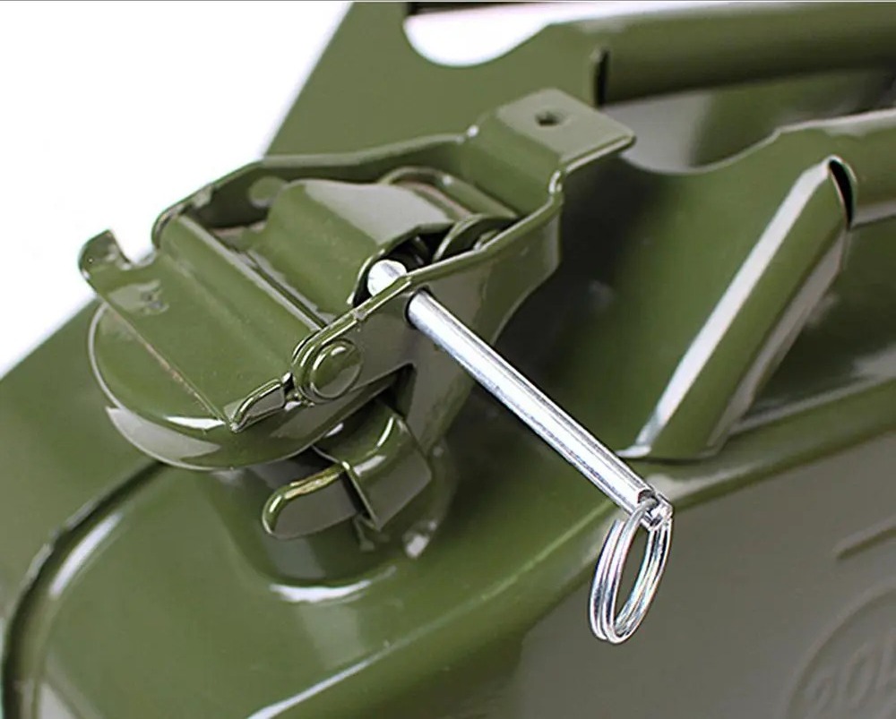 Galonera Metal Tanque de Diesel Gasolina 10 Litros Bidon Combustible - Imagen 2