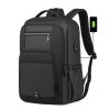 Mochila Impermeable Plus USB Resistente - Negro