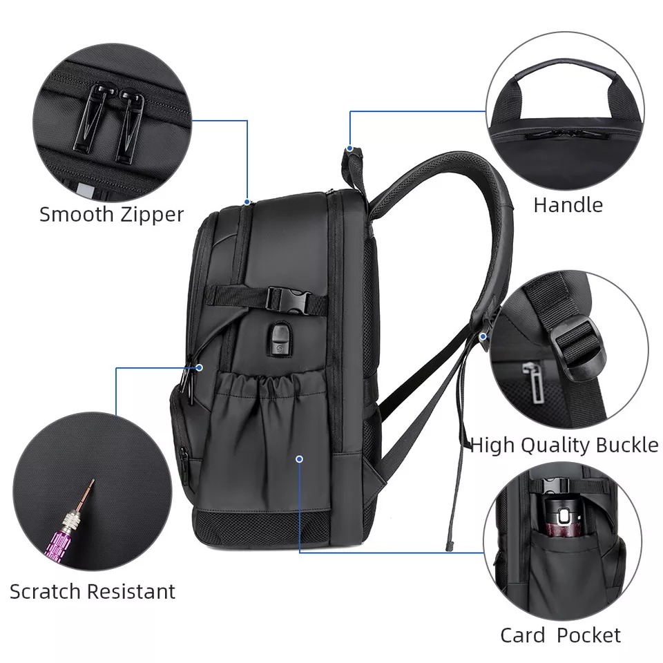 Mochila Viajera Multiples Compartimentos - Imagen 4
