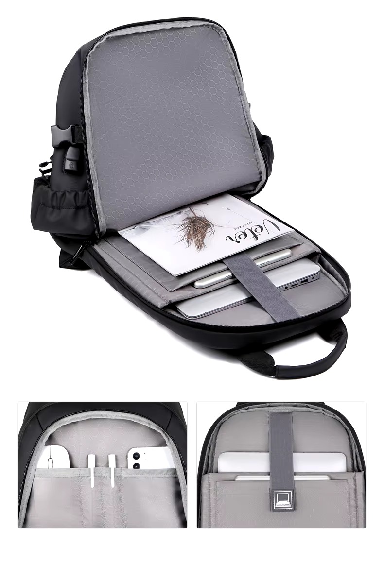 Mochila Impermeable Compartimiento Multiuso - Imagen 3