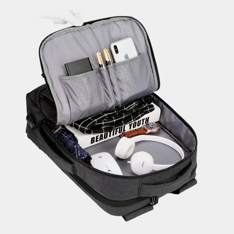 Mochila de Viaje USB Aventura Compacta - Imagen 3