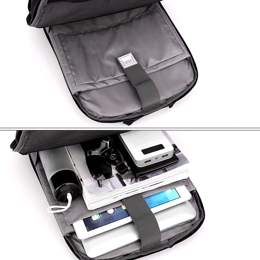Mochila Impermeable Slim Porta laptop Tablet Liviana - Imagen 4