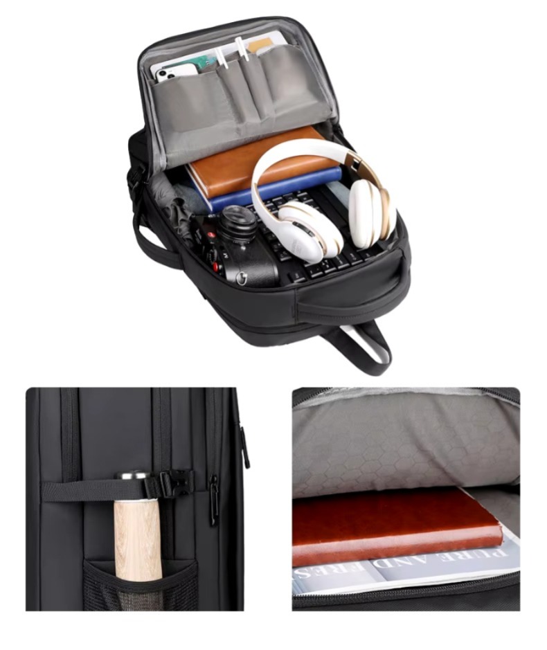 Mochila Impermeable Multiproposito Urbana USB - Imagen 4