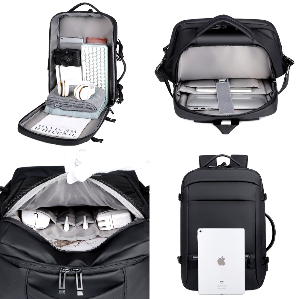 Mochila Impermeable Portalaptop USB Resistente - Imagen 2