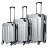 Set De 3 Maletas De Viaje Duras - Plateado