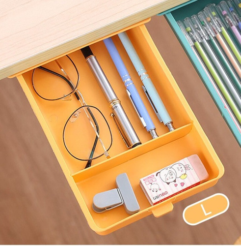 Cajón Bandeja Autoadhesiva Para Escritorio Oculto - Imagen 2