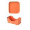 Platos Portátiles Reutilizables - Naranja