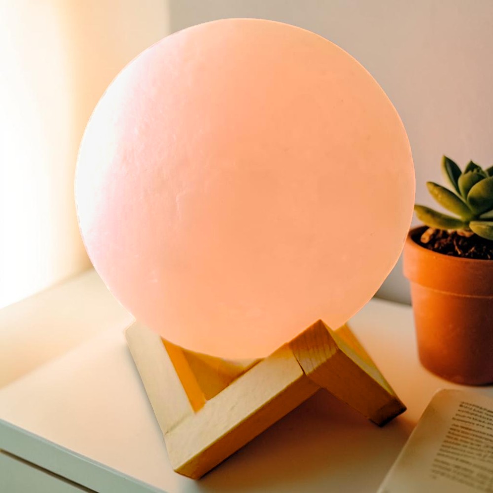 Lampara Luna 3d Led Multicolor - Imagen 5
