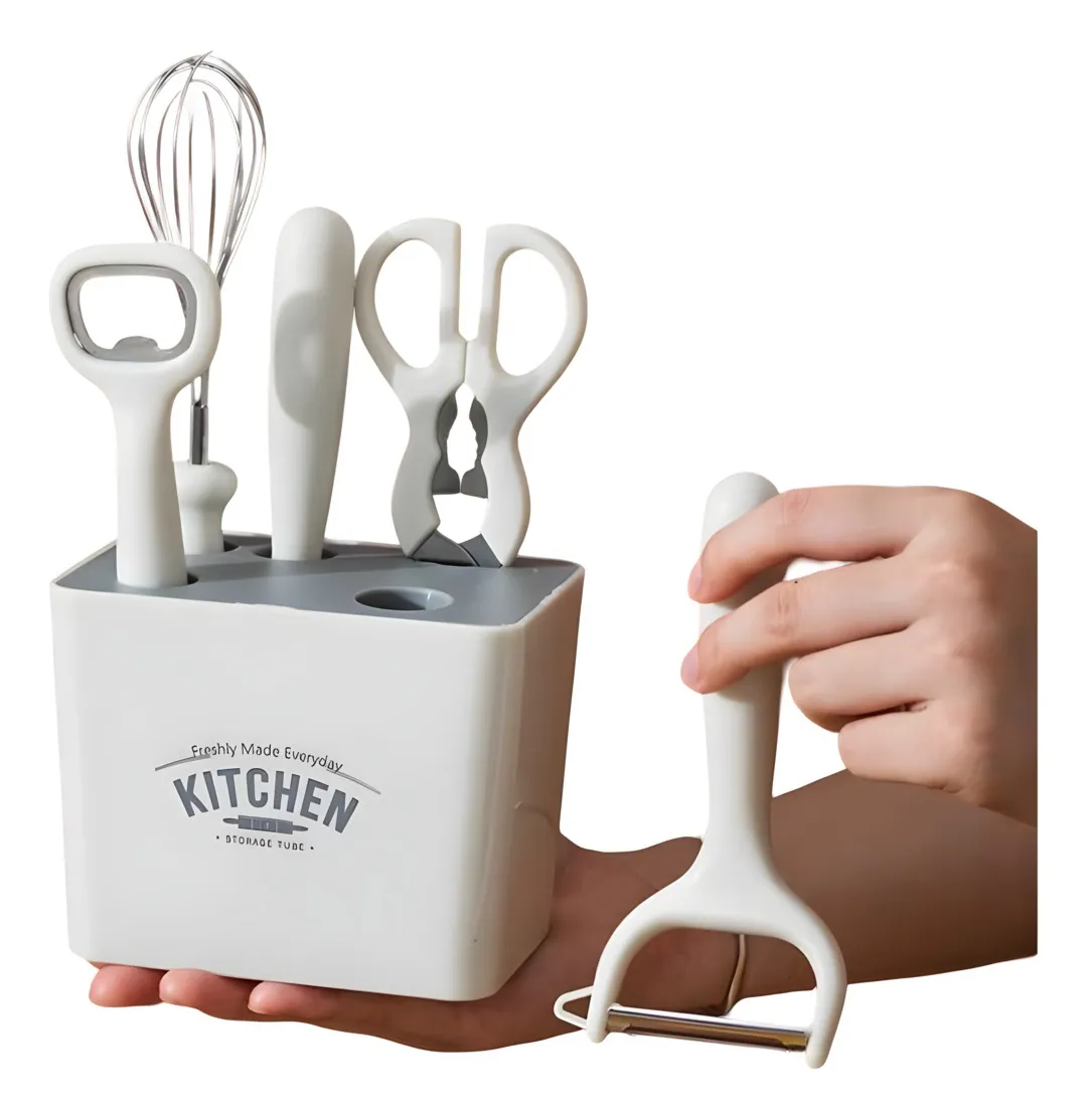 Set De Utensilios De Cocina Multifuncional Organizador - Imagen 5