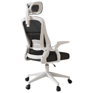 Silla de Oficina Ergonómica con soporte de Cabeza Blanco