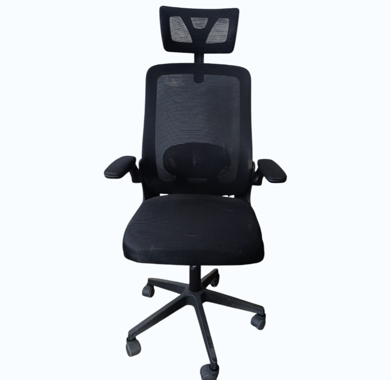 Silla de Oficina de Malla y Apoyabrazos Ajustables - Imagen 4