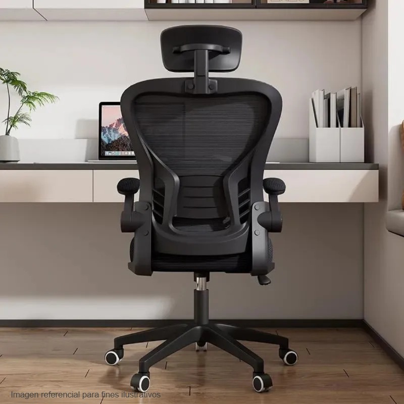 Silla de Oficina Con Cabecera regulable y apoyabrazos - Imagen 6