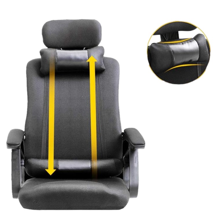 Silla de Oficina Ergonómica con Cojín y Reposacabeza - Imagen 5