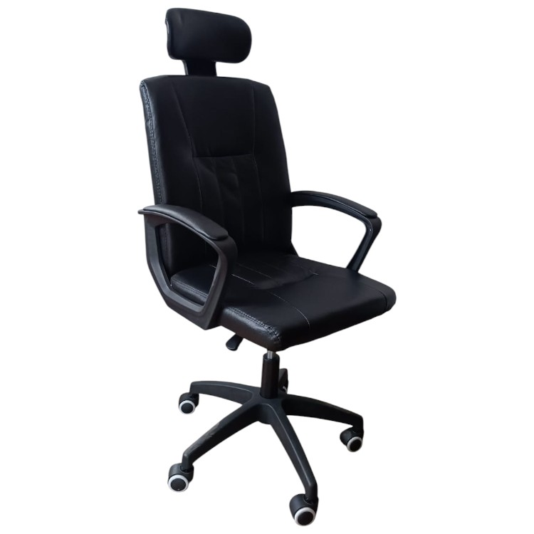 Silla de Oficina Moderna con Respaldo y Cabecera - Imagen 3