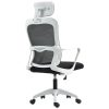 Silla de Oficina con Diseño Ergonómico y Soporte Blanco