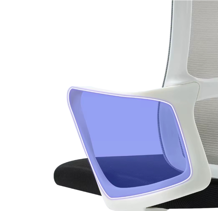 Silla de Oficina con Diseño Ergonómico y Soporte Blanco - Imagen 3