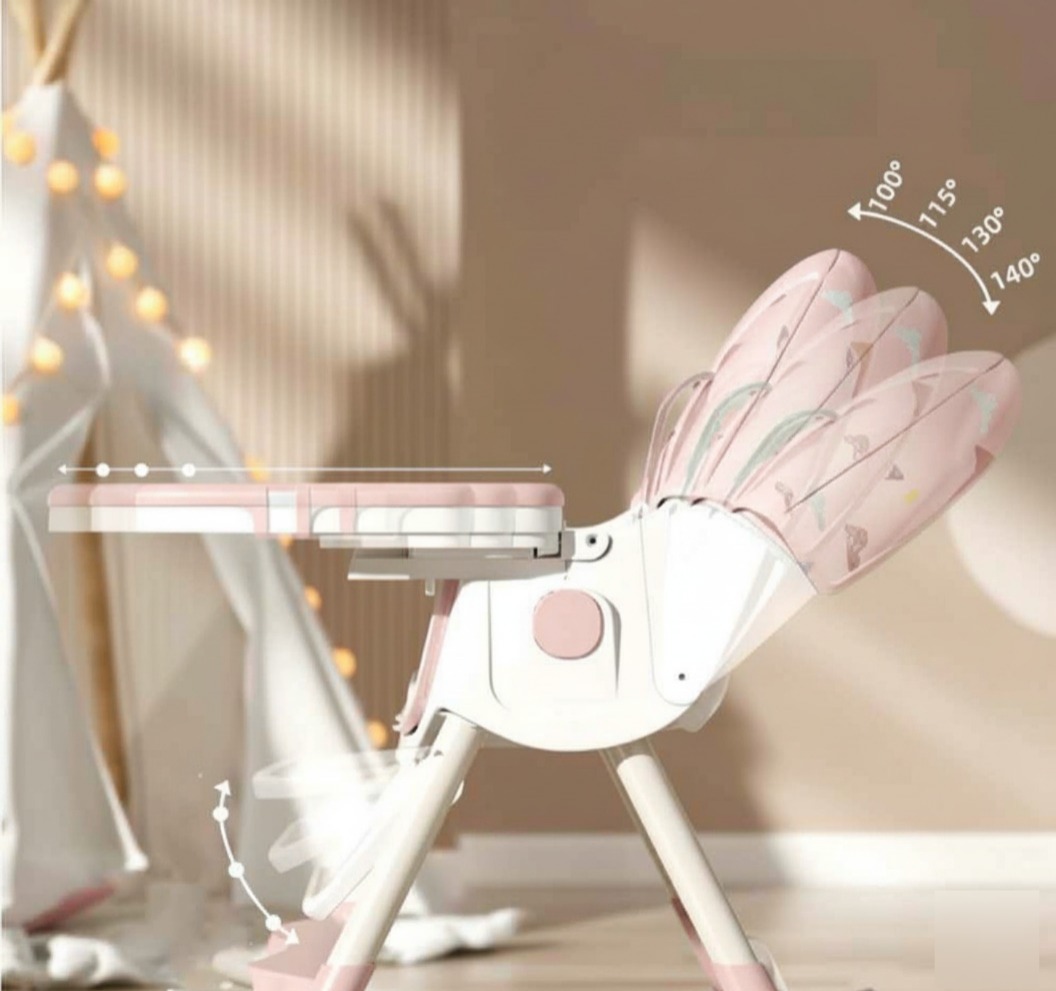Silla de Comer para Bebe Multiusos ROSA - Imagen 4