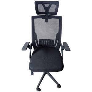 Silla Ergonómica de Oficina Giratoria con Apoyacabeza