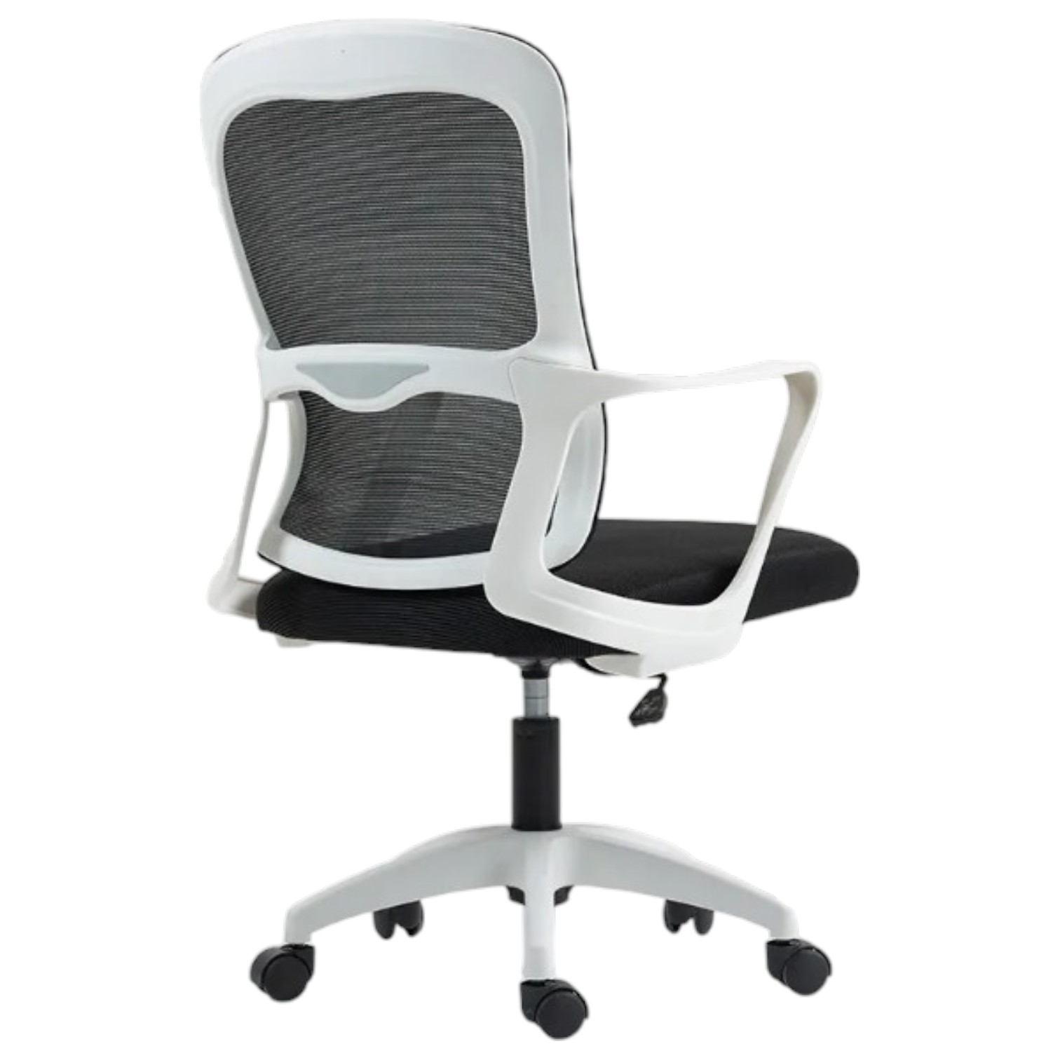 Silla Ergonómica con Malla Transpirable Blanco con Negro - Imagen 2