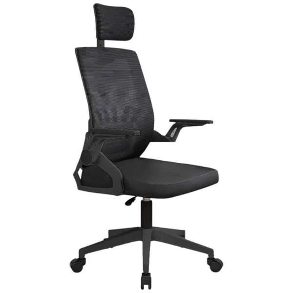 Silla Ergonómica de Oficina con Cabecera y Respaldo Regulables