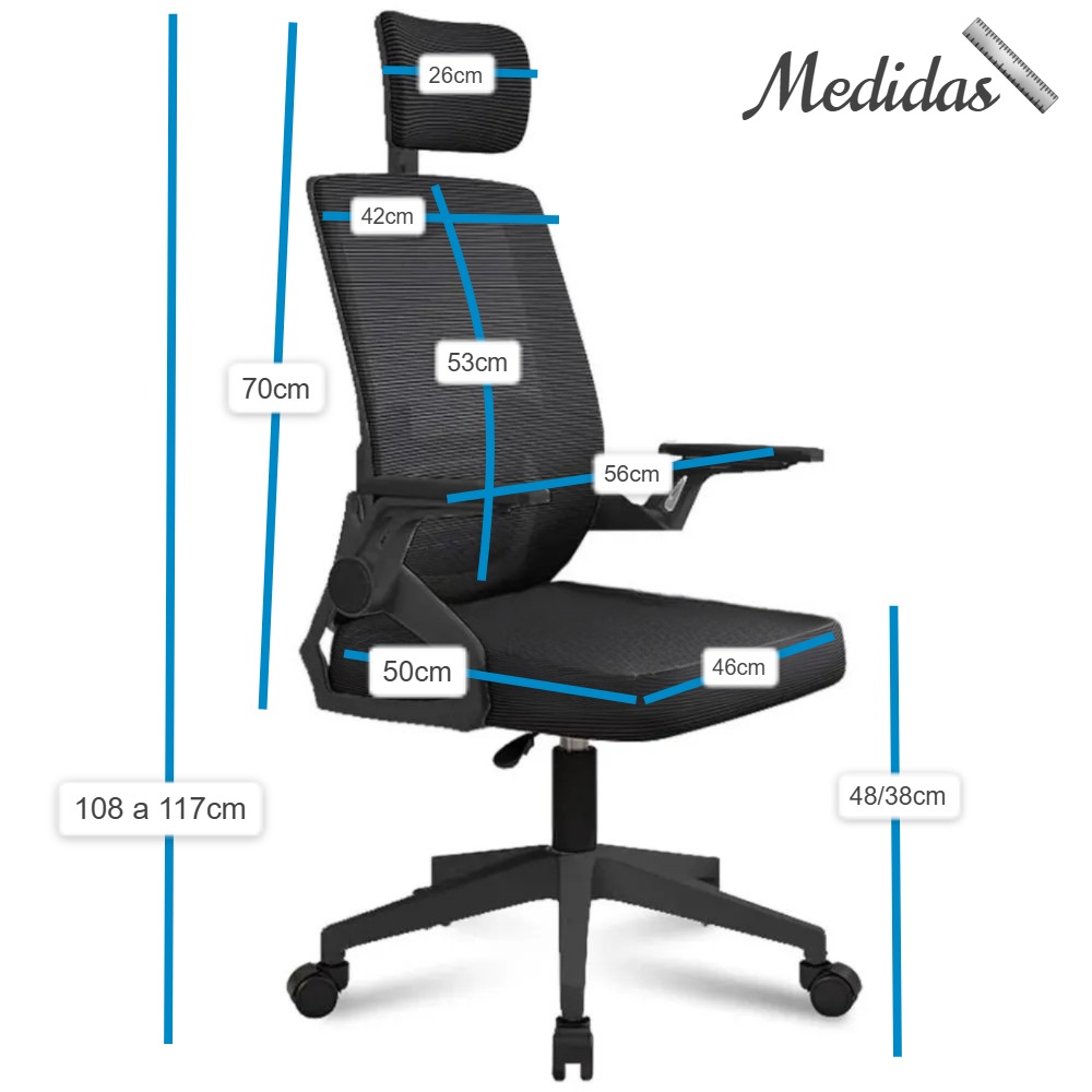 Silla Ergonómica de Oficina con Cabecera y Respaldo Regulables Verde - Imagen 2