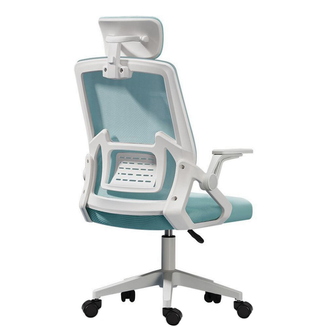 Silla Ergonómica de Oficina con Cabecera y Respaldo Regulables Verde - Imagen 3