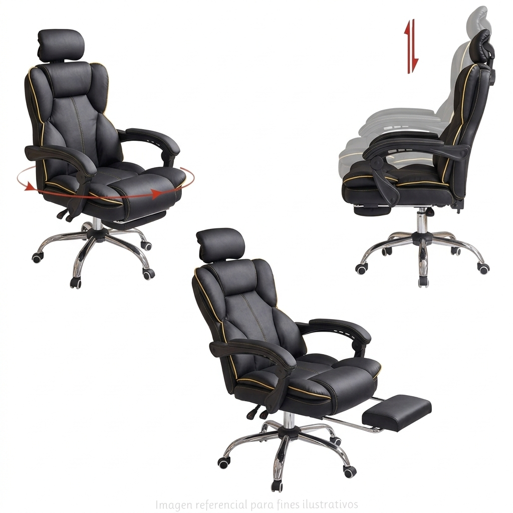 Silla Ergonómica de Gerencia con Reposapiés - Imagen 7