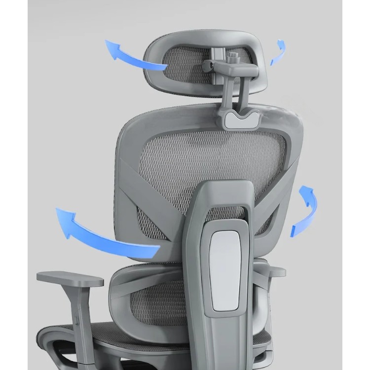 Silla de Escritorio Ergonómica Plus Gris - Imagen 6