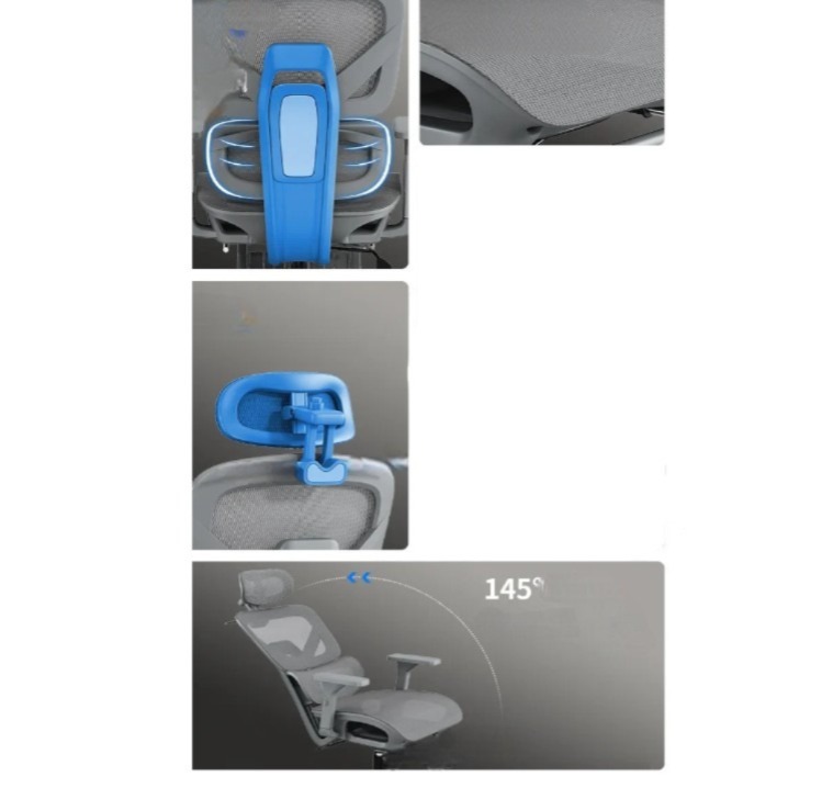 Silla de Escritorio Ergonómica Plus Gris - Imagen 8