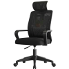 Silla Ergonómica con Asiento Amplio y Brazos Negro