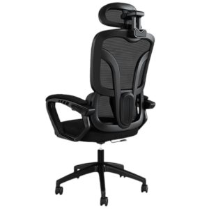 Silla de Oficina con Malla Con Apoyabrazos y Soporte Suave Negro