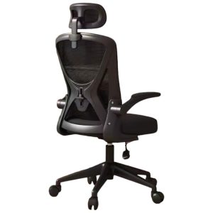 Silla de Oficina con Diseño Clásico y Cabecera NEGRA