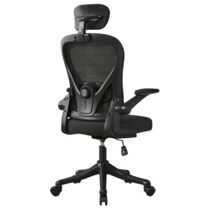 Silla Ergonómica con Reposacabeza Integrado Negro