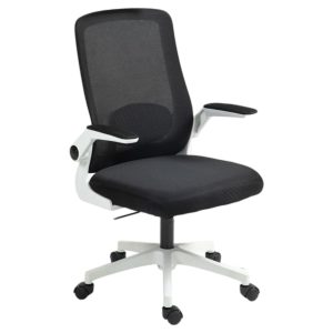 Silla de Oficina con Respaldo Ergonómico de Malla Blanco