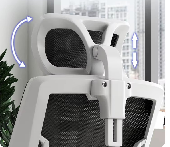 Silla Ergonómica con Asiento Amplio y Brazos Blanco - Imagen 7